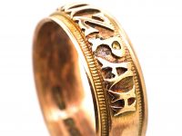 Edwardian 9ct Gold Mizpah Ring