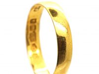 Victorian 22ct Gold Wedding Ring Assayed in 1884