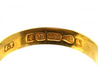 Victorian 22ct Gold Wedding Ring Assayed in 1884