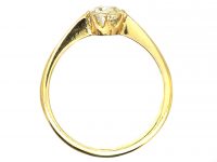 18ct Gold Old Mine Cut Diamond Solitaire Ring