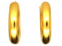 Large 18ct Gold Hoop Earrings