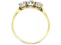 Edwardian 18ct Gold & Platinum, Three Stone Diamond Ring