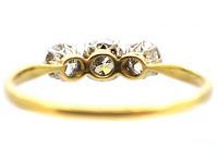 Edwardian 18ct Gold & Platinum, Three Stone Diamond Ring