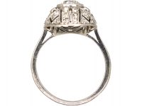 Art Deco Platinum, Diamond Bombe Ring