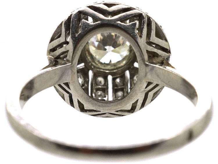 Art Deco Platinum, Diamond Bombe Ring