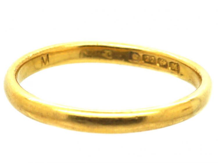 22ct Gold Wedding Ring Assayed in 1936