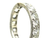 Art Deco Platinum Eternity Ring set with Diamonds