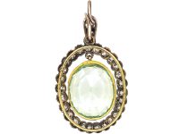 Victorian Gold & Silver, Aquamarine & Diamond Pendant