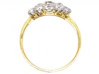 Edwardian 18ct Gold & Platinum, Diamond Cluster Ring