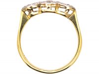 Edwardian 18ct Gold & Platinum, Triple Cluster Ring set with Diamonds