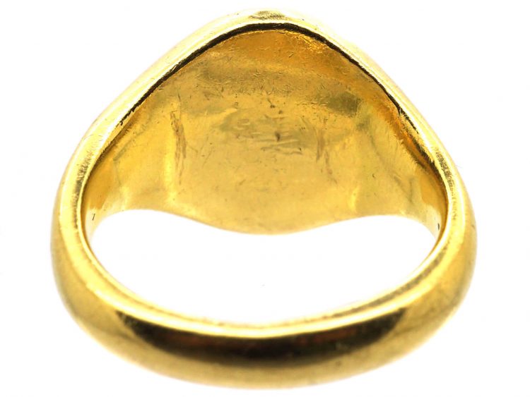 18ct Gold Signet Ring with Eagle Intaglio