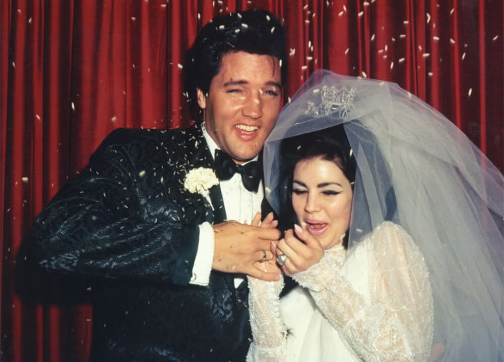 Elvis & Priscilla Presley wedding confetti