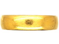 22ct Gold Wide Wedding Ring Assayed in 1905