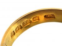 22ct Gold Wide Wedding Ring Assayed in 1905