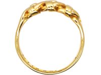 Edwardian 18ct Gold Triple Knot Ring