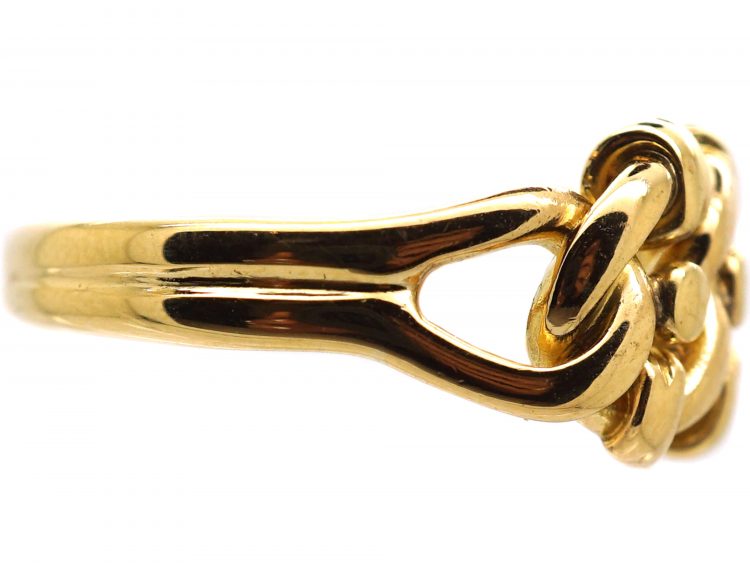 Edwardian 18ct Gold Triple Knot Ring