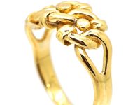 Edwardian 18ct Gold Triple Knot Ring