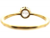 18ct Gold Old Mine Cut Diamond Solitaire Ring