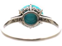 Edwardian Platinum, Turquoise & Diamond Ring