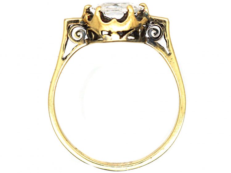 Early 20th Century 18ct Gold, Old Mine Cut Diamond Solitaire Ring