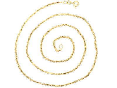 18ct Gold Woven Chain