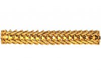 Early 20th Century French 18ct Gold Woven Bracelet