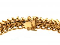 Early 20th Century French 18ct Gold Woven Bracelet