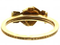 Victorian 18ct Gold Fede Ring with Hands & Hidden Heart