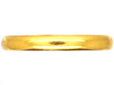 22ct Gold Wedding Ring by Charles Green & Sons made in 1936