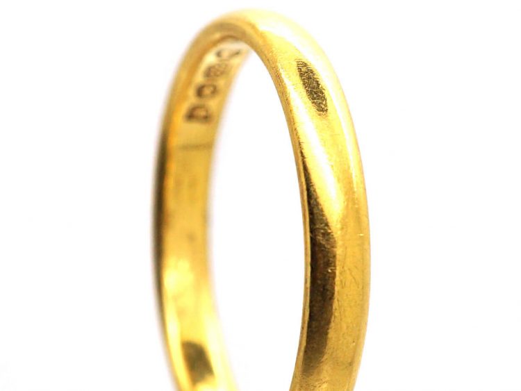 22ct Gold Wedding Ring by Charles Green & Sons made in 1936