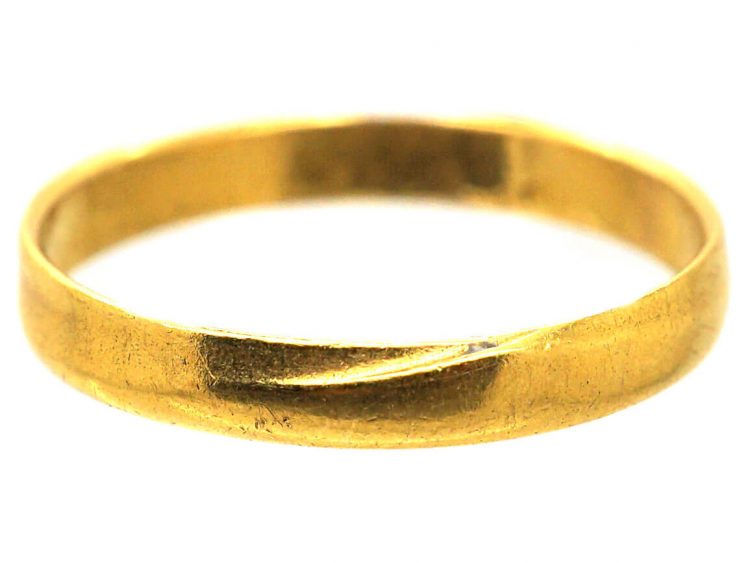 Victorian 22ct Gold Wedding Ring made in 1881