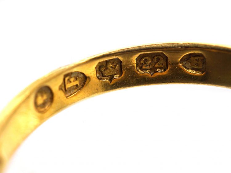 Victorian 22ct Gold Wedding Ring made in 1881