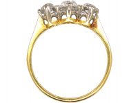 Early 20th Century 18ct Gold & Platinum, Three Stone Diamond Ring