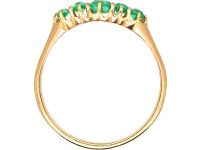 Victorian 18ct Gold, Five Stone Emerald Ring