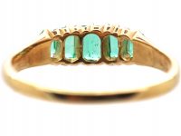 Victorian 18ct Gold, Five Stone Emerald Ring