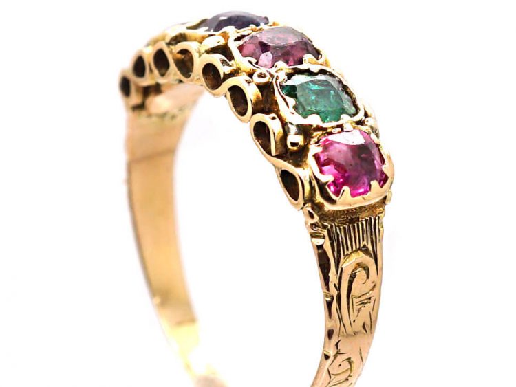 Victorian 15ct Gold Regard Ring