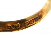 Masonic 18ct Gold Signet Ring with Bloodstone Masonic Intaglio Assayed in 1916