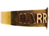 Edwardian 18ct Gold & Diamond Ring that Spells Harriet