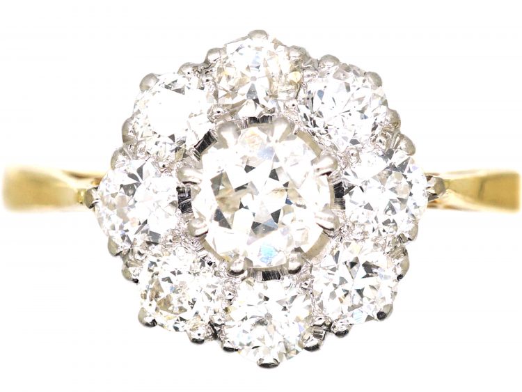 18ct Gold Diamond Cluster Ring