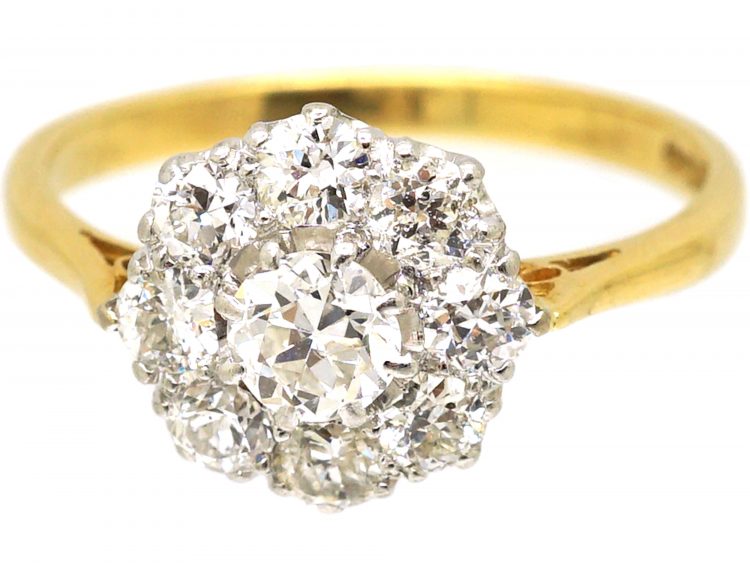 18ct Gold Diamond Cluster Ring