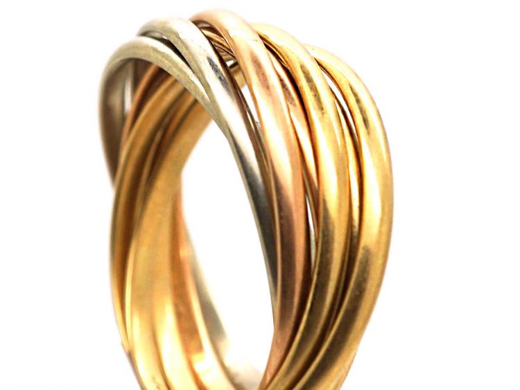 Cartier Trinity 7 Series Mixed Gold Wedding Ring