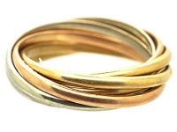 Cartier Trinity 7 Series Mixed Gold Wedding Ring