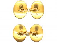 Victorian Gold Rush 18ct Gold & Gold in Quartz Cufflinks