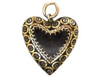 Victorian Pique Heart Pendant