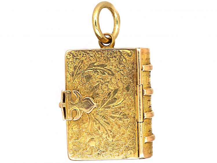 Victorian 15ct Gold Book Locket