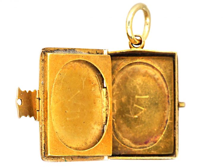 Victorian 15ct Gold Book Locket