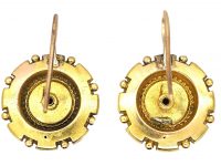 Victorian 15ct Gold Round Earrings