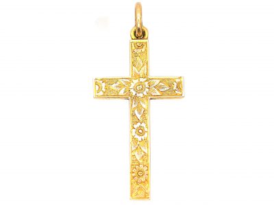 Edwardian 15ct Gold Cross