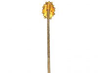 Victorian 15ct Gold & Rose Diamond Tie Pin