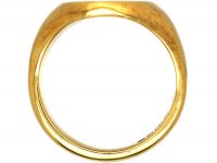 18ct Gold Signet Ring Engraved with Eagle's Head & Shield